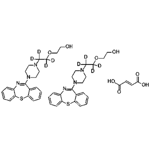 喹硫平-d4半富马酸盐,Quetiapine-d4 Hemifumarate