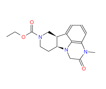 (6BR,10AS)-3-甲基-2-氧代-2,3,6B,7,10,10A-六氫-1H-吡啶[3',4':4,5]吡咯[1,2,3-DE]喹喔啉-8(9H)-羧酸鹽,(6bR,10aS)-Ethyl 3-methyl-2-oxo-2,3,6b,7,10,10a-hexahydro-1H-pyrido[3',4':4,5]pyrrolo[1,2,3-de]quinoxaline-8(9H)-carboxylate