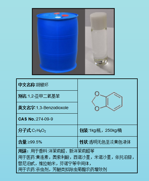 1,3-苯并间二氧杂环戊烯;胡椒环,1,3-Benzodioxole