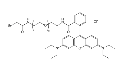 溴乙酰胺-聚乙二醇-罗丹明B,Br-CH2CO-NH-PEG-RB