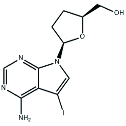 (2S,5R)-5-(4-氨基-5-碘-7H-吡咯并[2,3-D]嘧啶-7-基)四氫-2-呋喃甲醇,7-Iodo-2',3'-Dideoxy-7-Deaza-Adenosine