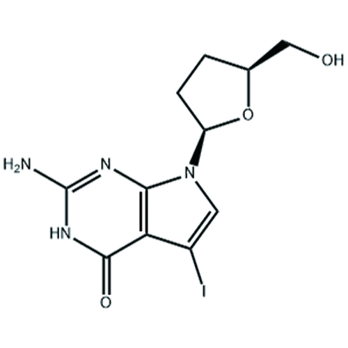 2-氨基-3,7-二氢-5-碘-7-[(2R,5S)-四氢-5-(羟基甲基)-2-呋喃基]-4H-吡咯并[2,3-D]嘧啶-4-酮,7-Iodo-2',3'-Dideoxy-7-Deaza-Guanosine