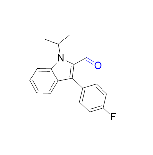 氟伐他汀杂质07,3-(4-fluorophenyl)-1-(1-methylethyl)-1H-indole-2-carbaldehyde