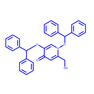 1,5-二(二苯甲基氧代)-2-(羟甲基)吡啶-4(1H)-酮,1,5-bis(benzhydryloxy)-2-(hydroxymethyl)pyridin-4(1H)-one