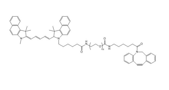花青素Cy5.5-聚乙二醇-氮杂二苯并环辛炔,Cy5.5-PEG-DBCO