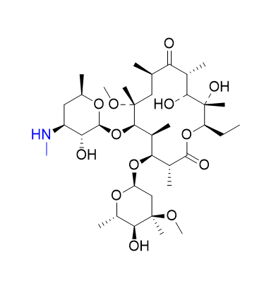 克拉霉素杂质04,3″-N-demethyl-6-O-methylerythromycin A