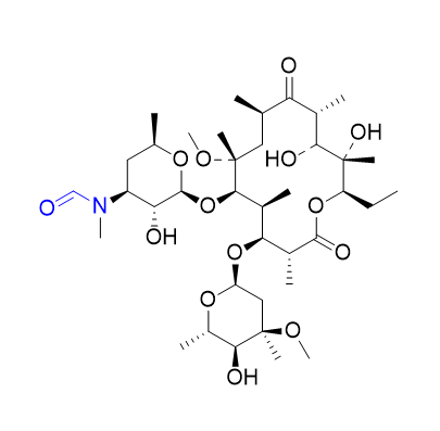 克拉霉素杂质08,3″-N-demethyl-3′-N-formyl-6-O-methylerythromycin A