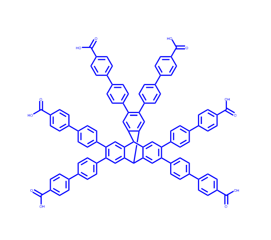 2,2',2'',3,3',3''-六(4'-羧基-4-联苯基)三蝶烯,4',4''',4''''',4''''''',4''''''''',4'''''''''''-(9,10-dihydro-9,10-[1,2]benzenoanthracene-2,3,6,7,14,15-hexayl)hexakis([1,1'-biphenyl]-4-carboxylic acid)