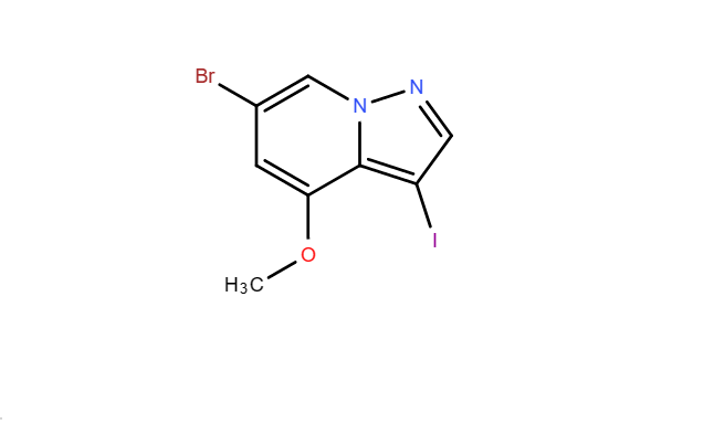 6-溴-3-碘-4-甲氧基-吡唑并[1,5-A]吡啶,Pyrazolo[1,5-a]pyridine,6-bromo-3-iodo-4-methoxy-