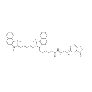 Cy5.5-PEG-SC 花青素Cy5.5-聚乙二醇-琥珀酰亚胺碳酸酯