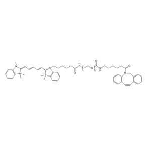 Cy5-PEG2000-DBCO CY5-聚乙二醇-二苯并环辛炔