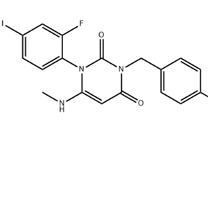 1-(2-氟-4-碘苯基)-3-(4-甲氧基苄基)-6-甲氨基-1H-嘧啶-2,4-二酮