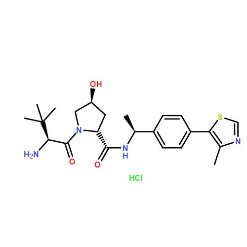 (2R,4S)-1-((S)-2-amino-3,3-dimethylbutanoyl)-4-hydroxy-N-((S)-1-(4-(4-methylthiazol-5-yl)phenyl)ethyl)pyrrolidine-2-carboxamide hydrochloride