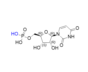 地夸磷索钠杂质02,((2R,3S,4R,5R)-5-(2,4-dioxo-3,4-dihydropyrimidin-1(2H)-yl)-3,4-dihydroxytetrahydrofuran-2-yl)methyl dihydrogen phosphate