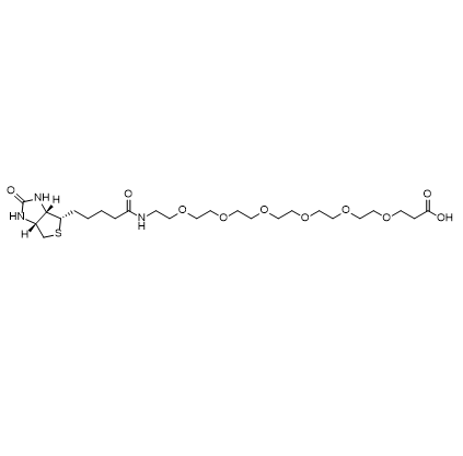 Biotin PEG5-C2-COOH,Biotin PEG5-C2-COOH