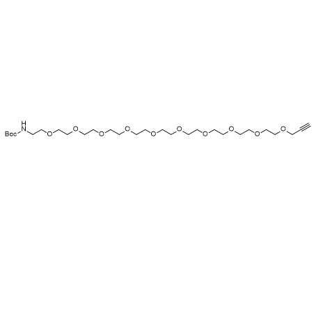 Propargyl-PEG10-NHBoc,Propargyl-PEG10-NHBoc