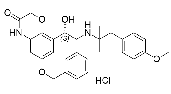 奥达特罗杂质10,(S)-6-(benzyloxy)-8-(1-hydroxy-2-((1-(4-methoxyphenyl)-2-methylpropan-2-yl)amino)ethyl)-2H-benzo[b][1,4]oxazin-3(4H)-one hydrochloride