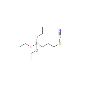 3-硫氰基丙基三乙氧基硅烷；34708-08-2