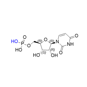 地夸磷索钠杂质02,((2R,3S,4R,5R)-5-(2,4-dioxo-3,4-dihydropyrimidin-1(2H)-yl)-3,4-dihydroxytetrahydrofuran-2-yl)methyl dihydrogen phosphate