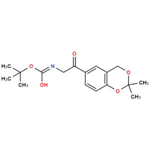 N-(2-(2,2-二甲基-4H-1,3-苯并二恶英-6-基)-2-氧代乙基)氨基甲酸叔丁酯,tert-butyl 2-(2,2-dimethyl-4H-1,3-benzodioxin-6-yl)-2-oxoethylcarbamate