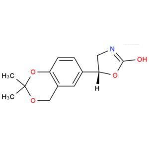 (5R)-5-(2,2-二甲基-4H-1,3-苯并二氧杂环己-6-基)-1,3-恶唑烷-2-酮,2-Oxazolidinone, 5-(2,2-dimethyl-4H-1,3-benzodioxin-6-yl)-,5R-