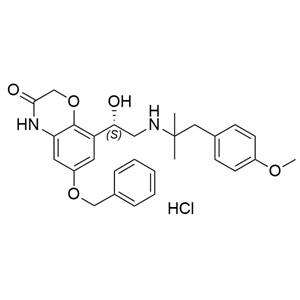 奥达特罗杂质10,(S)-6-(benzyloxy)-8-(1-hydroxy-2-((1-(4-methoxyphenyl)-2-methylpropan-2-yl)amino)ethyl)-2H-benzo[b][1,4]oxazin-3(4H)-one hydrochloride