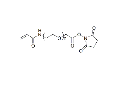 α-丙烯酰胺-ω-琥珀酰亚胺碳酸酯基聚乙二醇,ACA-PEG-SCM