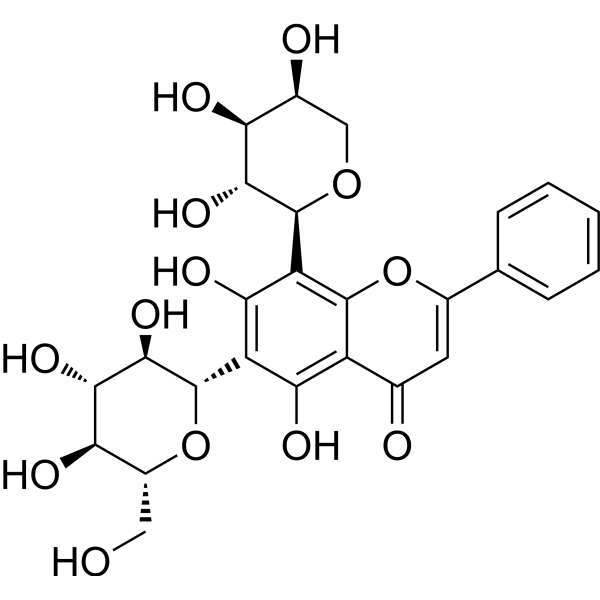 白杨素-6-C-葡萄糖-8-C-阿拉伯糖苷,Chrysin -6-C-glucoside -8-C-arabinoside