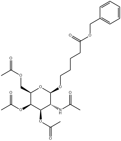 5-[[3,4,6-三-O-乙酰基-2-(乙酰氨基)-2-脱氧-BETA-D-吡喃半乳糖基]氧基]戊酸苄酯,5-[[3,4,6-Tri-O-acetyl-2-(acetylamino)-2-deoxy-beta-D-galactopyranosyl]oxy]pentanoic acid phenylmethyl ester