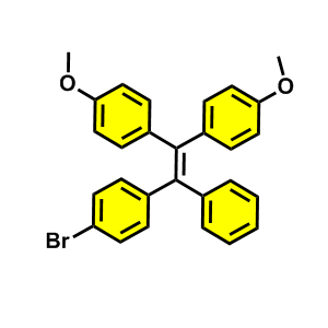 1-(4-溴苯基)-2,2-二(4-甲氧基苯基)-1-苯乙烯,1-[2-(4-bromophenyl)-1-(4-methoxyphenyl)-2-phenylethenyl]-4-methoxybenzene