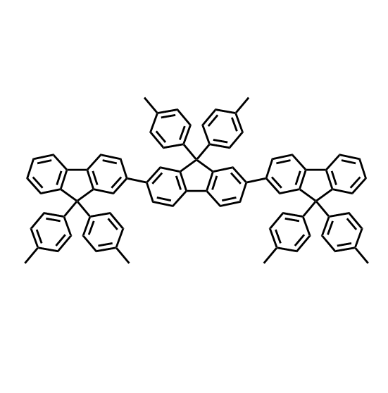 9,9,9',9',9'',9''-Hexa-p-tolyl-9H,9'H,9''H-2,2':7',2''-terfluorene,9,9,9',9',9'',9''-Hexa-p-tolyl-9H,9'H,9''H-2,2':7',2''-terfluorene