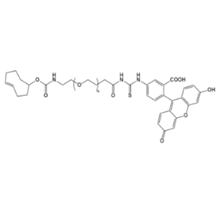 反式環(huán)辛烯-聚乙二醇-熒光素,TCO-PEG-FITC;TCO-PEG-Fluorescein