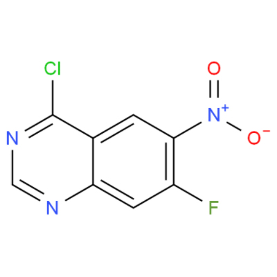 4-氯-7-氟-6-硝基喹唑啉,4-chloro-6-nitro-7-fluoro-quinazoline,