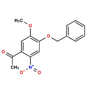 3-甲氧基-4-苄氧基-6-硝基苯乙酮,Ethanone, 1-[5-Methoxy-2-nitro-4-(phenylMethoxy)phenyl]-