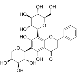 白杨素-6-C-阿拉伯糖-8-C-葡萄糖苷,Chrysin-6-C-arabinoside-8-C-glucoside
