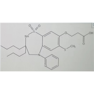 Propanoic acid, 3-[{3,3-dibutyl-2,3,4,5-tetrahydro-7-(methylthio)-1,1-dioxido-5-phenyl-1,2,5-benzoth,Propanoic acid, 3-[{3,3-dibutyl-2,3,4,5-tetrahydro-7-(methylthio)-1,1-dioxido-5-phenyl-1,2,5-benzothiadiazepin-8-yl}oxy]-