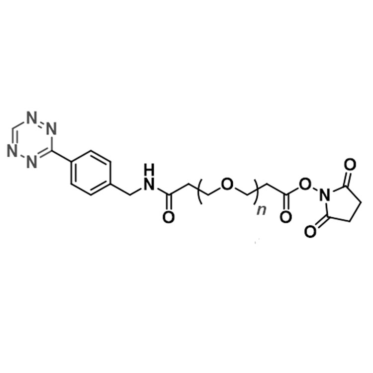 四嗪-聚乙二醇-琥珀酰亞胺酯；四嗪-聚乙二醇-活性酯,Tetrazine-PEG-NHS;TZ-PEG-NHS