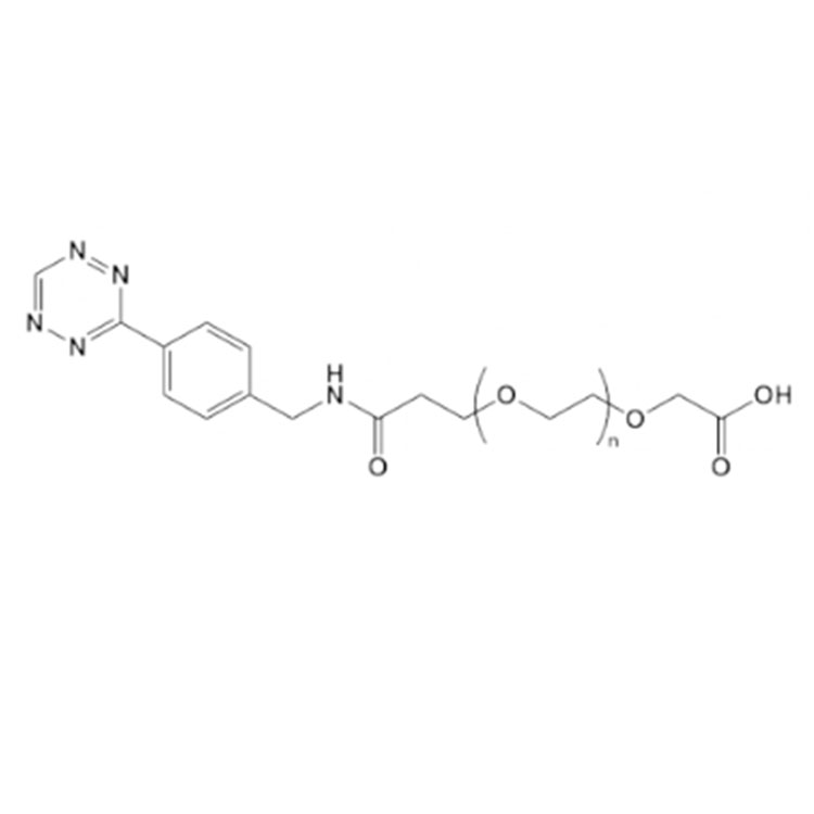 四嗪-聚乙二醇-羧基,Tetrazine-PEG-Acid;Tetrazine-PEG-COOH;TZ-PEG-Acid;TZ-PEG-COOH