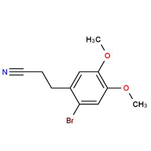 2-溴-4,5-二甲氧基-苯丙腈,2-bromo-4,5-dimethoxy-phenylpropionitrile