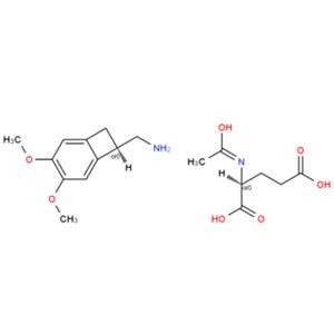 （1S）-4,5-二甲氧基-1-（氨甲基）-苯并环丁烷N-乙酰基-L-谷氨酸盐