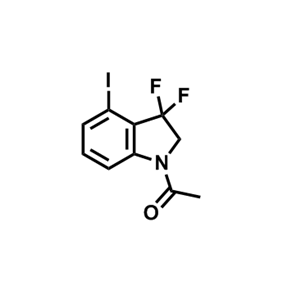 1-(3,3-二氟-4-碘二氢吲哚-1-基)乙-1-酮,1-(3,3-Difluoro-4-iodoindolin-1-yl)ethan-1-one