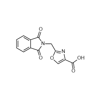 2-((1,3-二氧代异二氢吲哚-2-基)甲基)噁唑-4-羧酸,2-((1,3-Dioxoisoindolin-2-yl)methyl)oxazole-4-carboxylic acid