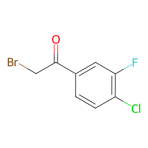 2-溴-1-(4-氯-3-氟苯基)乙烷-1-酮,2-Bromo-1-(4-chloro-3-fluorophenyl)ethan-1-one