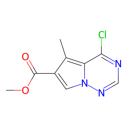 4-氯-5-甲基吡咯并[2,1-f][1,2,4]三嗪-6-羧酸甲酯,Methyl 4-chloro-5-methylpyrrolo[2,1-f][1,2,4]triazine-6-carboxylate