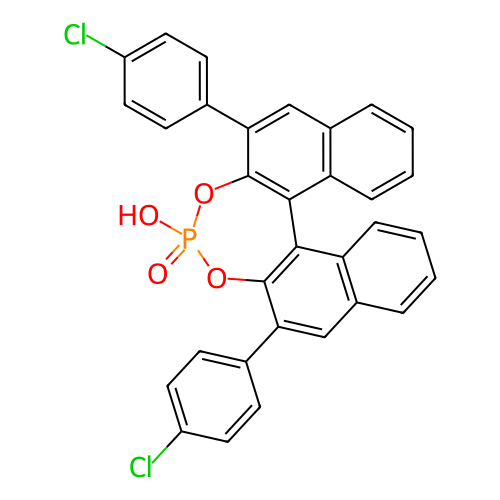 (11bR)-2,6-双(4-氯苯基)-4-羟基萘并[2,1-d:1',2'-f][1,3,2]二氧磷杂环己烷4-氧化物,(11bR)-2,6-Bis(4-chlorophenyl)-4-hydroxydinaphtho[2,1-d:1',2'-f][1,3,2]dioxaphosphepine 4-oxide