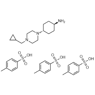 rel-(1R,4R)-4-(4-(环丙基甲基)哌嗪-1-基)环己-1-胺三(4-甲基苯磺酸盐),rel-(1R,4R)-4-(4-(Cyclopropylmethyl)piperazin-1-yl)cyclohexan-1-amine tris(4-methylbenzenesulfonate)