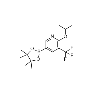 2-异丙氧基-5-(4,4,5,5-四甲基-1,3,2-二氧杂硼烷-2-基)-3-(三氟甲基)吡啶,2-Isopropoxy-5-(4,4,5,5-tetramethyl-1,3,2-dioxaborolan-2-yl)-3-(trifluoromethyl)pyridine