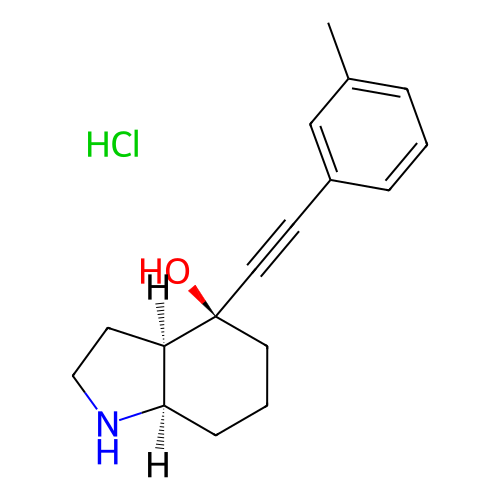 (3aR,4S,7aR)-4-(间甲苯乙炔基)八氢-1H-吲哚-4-醇盐酸盐,(3aR,4S,7aR)-4-(m-tolylethynyl)octahydro-1H-indol-4-ol hydrochloride