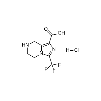 3-(三氟甲基)-5,6,7,8-四氫咪唑并[1,5-a]吡嗪-1-羧酸鹽酸鹽,3-(Trifluoromethyl)-5,6,7,8-tetrahydroimidazo[1,5-a]pyrazine-1-carboxylic acid hydrochloride