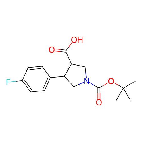 1-(叔丁氧基羰基)-4-(4-氟苯基)吡咯烷-3-羧酸,1-(tert-Butoxycarbonyl)-4-(4-fluorophenyl)pyrrolidine-3-carboxylic acid